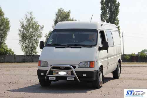 Кенгурятник WT006 (нерж) для Ford Transit 1991-2000 
