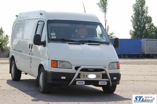 Кенгурятник WT006 (нерж) для Ford Transit 1991-2000 