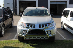 Кенгурятник WT003 (нерж) для Mitsubishi L200 2015+ 