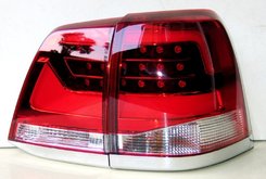 Задние фонари для Toyota Land Cruiser LC 200 красные LED стиль 2016 2008-2016