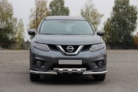 Передній захист ST009-15 (нерж) для Nissan X-trail T32 / Rogue 2014-2021 