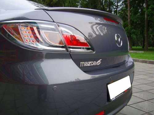 Спойлер ліп на багажник Mazda 6 2008-2012 седан ABS пластик