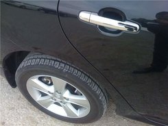 Накладки на ручки WELLSTAR Toyota Corolla 02-12 / Auris 07-12 / Camry 30 02-06 / Rav-4 00-05 / Yaris 05-12 / Hilux 05-12 / Terios 06 - хромований пластик 4шт. звичайний ключ