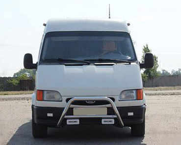 Кенгурятник WT006 (нерж) для Ford Transit 1991-2000 