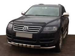 Кенгурятник ST015 (нерж) для Volkswagen Touareg 2002-2010 