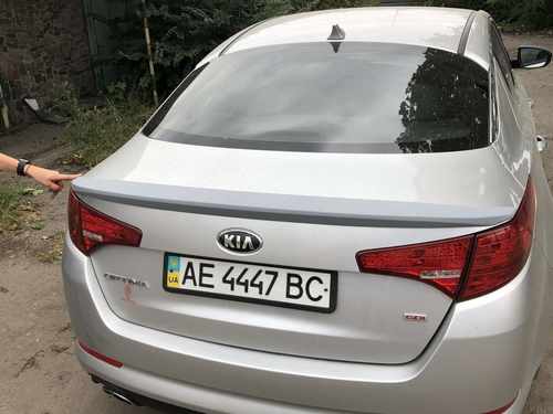 Спойлер ліп на багажник Kia Optima 2010-2013 ABS пластик під фарбування