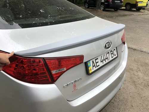 Спойлер ліп на багажник Kia Optima 2010-2013 ABS пластик під фарбування