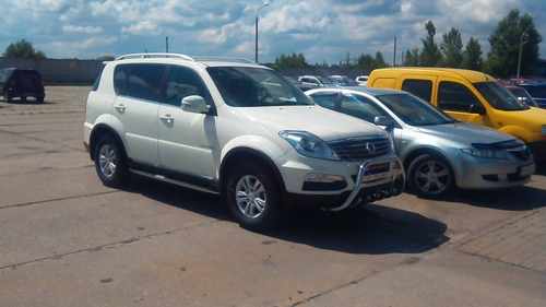 Кенгурятник WT004 (нерж) для SsangYong Rexton I 2001-2017