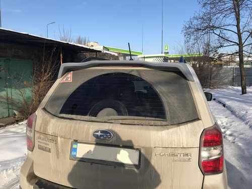 Спойлер козирок Subaru Forester 2013-2018 ABS пластик під фарбування