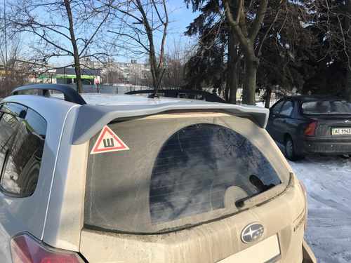 Спойлер козирок Subaru Forester 2013-2018 ABS пластик під фарбування