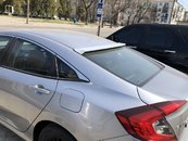 Козирок на скло Honda Civic 2016-ABS пластик під фарбування