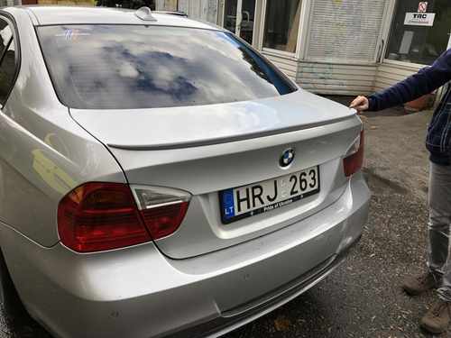 Спойлер-ліп багажник BMW 3 series E90 2005-2011 ABS пластик під фарбування