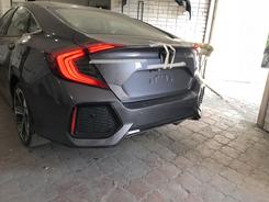Бампер задний SI Honda Civic 4D 2016-2019 комплектный