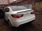 Спойлер ліп багажника (шабля) KIA RIO 2011-ABS пластик під фарбування