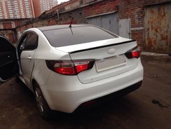 Спойлер ліп багажника (шабля) KIA RIO 2011-ABS пластик під фарбування