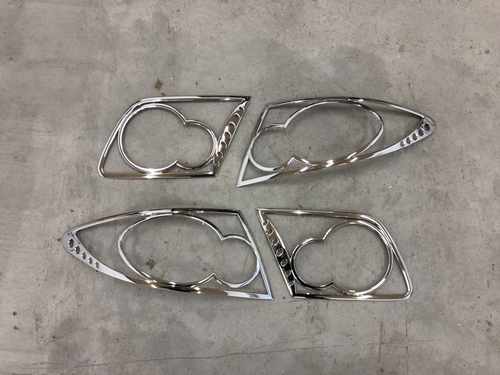 Хром накладки на стопи Mazda 6 03-07 хромований абс пластик