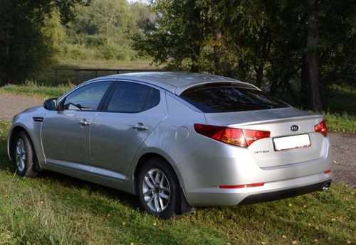 Козирок на скло Kia Optima 2010-2015 ABS пластик під фарбування