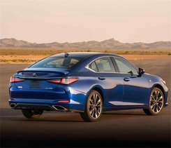 Спойлер лип на багажник Lexus ES 2018- ABS пластик под покраску