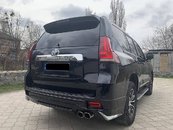 Спідниця заднього бампера Modellista Toyota Land Cruiser Prado 150 2017+ під 1 трубу колір чорний