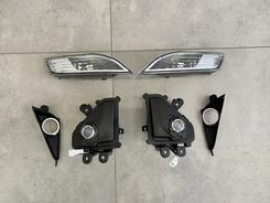 Led туманные фары + заглушки + указатели поворота Lexus GX 460 2014-2021 (левая+правая)