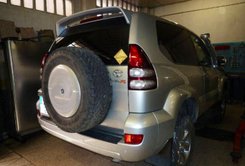 Спойлер на кришку багажника TTE Sport Toyota Land Cruiser Prado 120 2003-2009 ABS пластик під фарбування