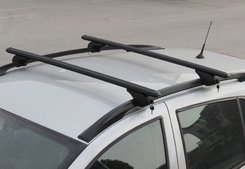 Перемички на звичайні рейлінги під ключ Bold Bar V1 (2 шт) Чорні для Chrysler Voyager 1996-2001 рр.