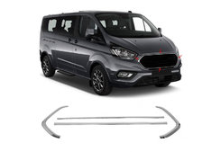 Окантовка на решітку радіатора (4 шт., нерж.) для Ford Custom  2018-2023