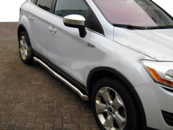 Бічні труби (2 шт., Нерж.) для Ford Kuga 2008-2013 рр