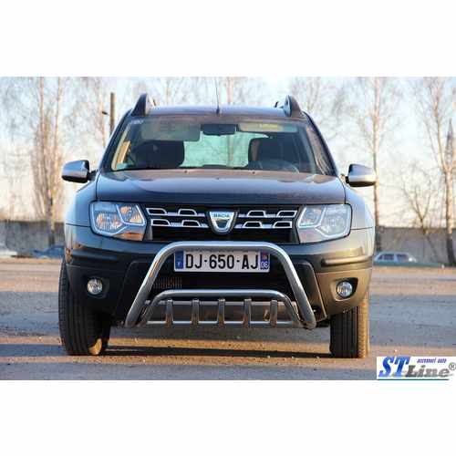 Кенгурятник WT002 (нерж) для Renault Duster 2008-2017 