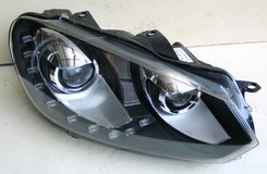 Передние фары черные 2 линзы V3 для Volkswagen Golf 6 2009-2012