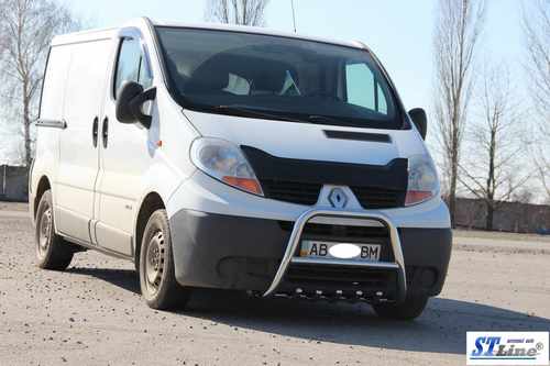 Кенгурятник QT-Spec (нерж.) для Nissan Primastar 2002-2014рр