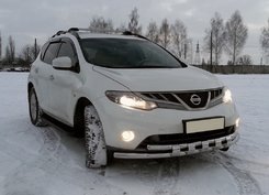 Передняя защита ST015 (нерж) для Nissan Murano 2008-2014