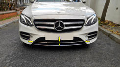 Хром смужка на передній бампер (нерж) для Mercedes E-сlass W213 2016-2020
