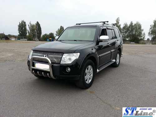 Кенгурятник QT006 (нерж.) 60 мм для Mitsubishi Pajero Wagon III