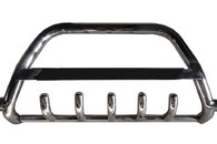 Кенгурятник WT004-LED (нерж) для Volkswagen LT 1998+ 