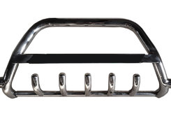 Кенгурятник WT004-LED (нерж) для Volkswagen LT 1998+ 
