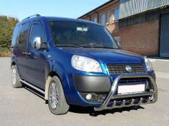Кенгурятник WT003 (нерж.) 60 мм для Fiat Doblo I 2005-2010
