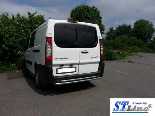 Задня дуга AK002-Подвійний (нерж.) для Fiat Scudo 2007-2015 рр