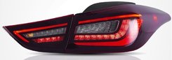 Задні ліхтарі червоні LED стиль YZ для Hyundai Elantra MD 2011-2015