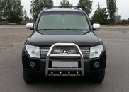 Кенгурятник QT007 (нерж.) для Mitsubishi Pajero Wagon III