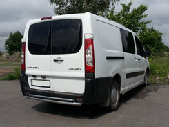 Задня дуга AK-002-Подвійний (нерж.) для Peugeot Expert 2007-2017 рр