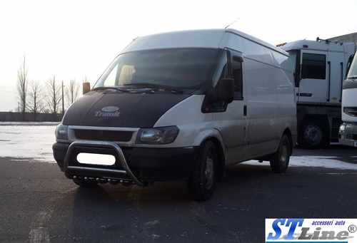 Кенгурятник WT002 (нерж.) для Ford Transit 2006-2014