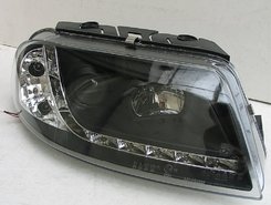 Передние фары черные для Volkswagen Passat B5