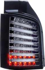 Задні ліхтарі хром LED tube для Volkswagen T5 2003-2015