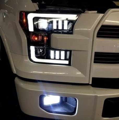Передні фари ксенон чорні для Ford F150 Mk13 2015-2017