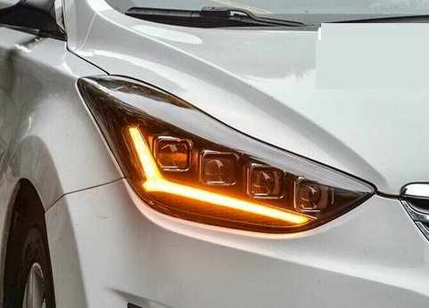 Передні фари FULL LED тюнінг ZH для Hyundai Elantra MD 2012