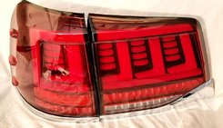Задние фонари LED красные стиль CP для Toyota Land Cruiser 200 2016-2021