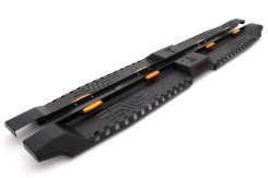 Бокові пороги Dakar V2 з LED (2 шт, метал) для Toyota Hilux AN120 2015+