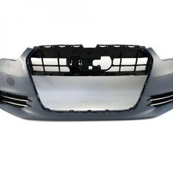 Передній бампер на Audi A6 C7 2011-2014 року (Стандарт під дистронник)