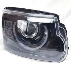 Передние фары Full LED черные стиль Defender ZH для Land Rover Discovery 4 2009